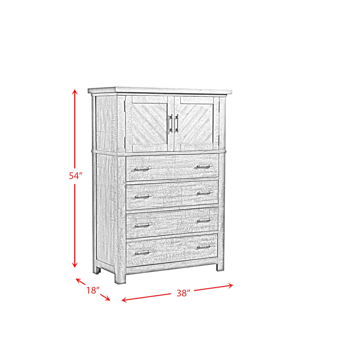Jax Platform Storage Bedroom Set in Cherry - Tony’s Furniture Store & Linen (GA) - Multi Location