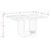 Valentino White 5PC Dining Set-Table & Four Chairs - Tony’s Furniture Store & Linen (GA) - Multi Location