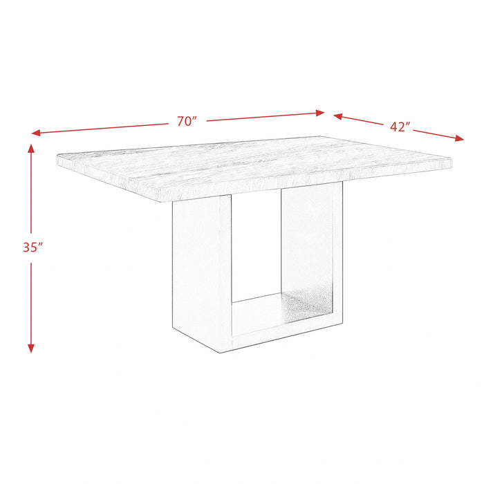 Valentino White Dining Table - Tony’s Furniture Store & Linen (GA) - Multi Location