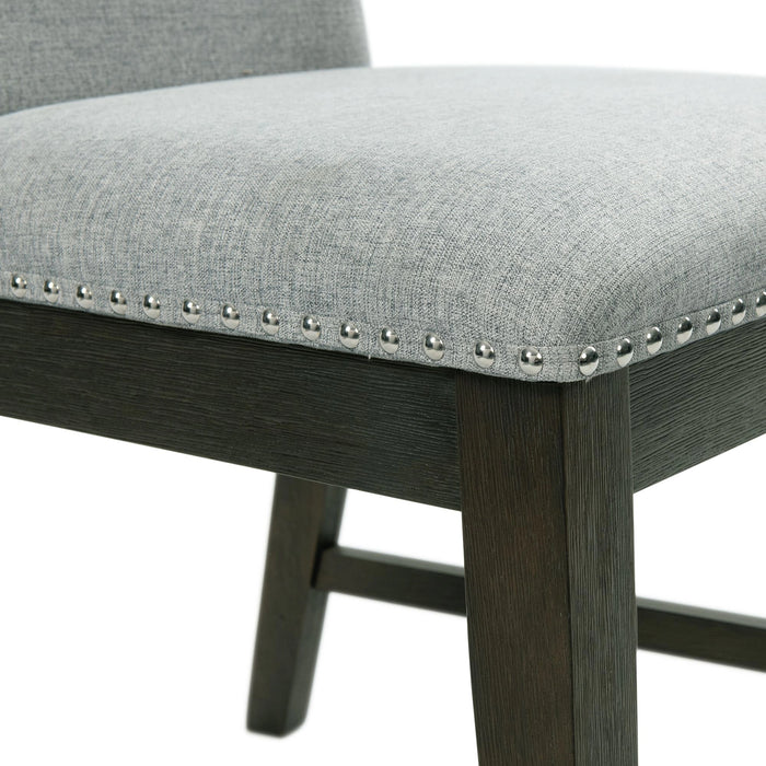 Donovan Upholstery Side Chair Dark (2 Per Pack) - Tony’s Furniture Store & Linen (GA) - Multi Location