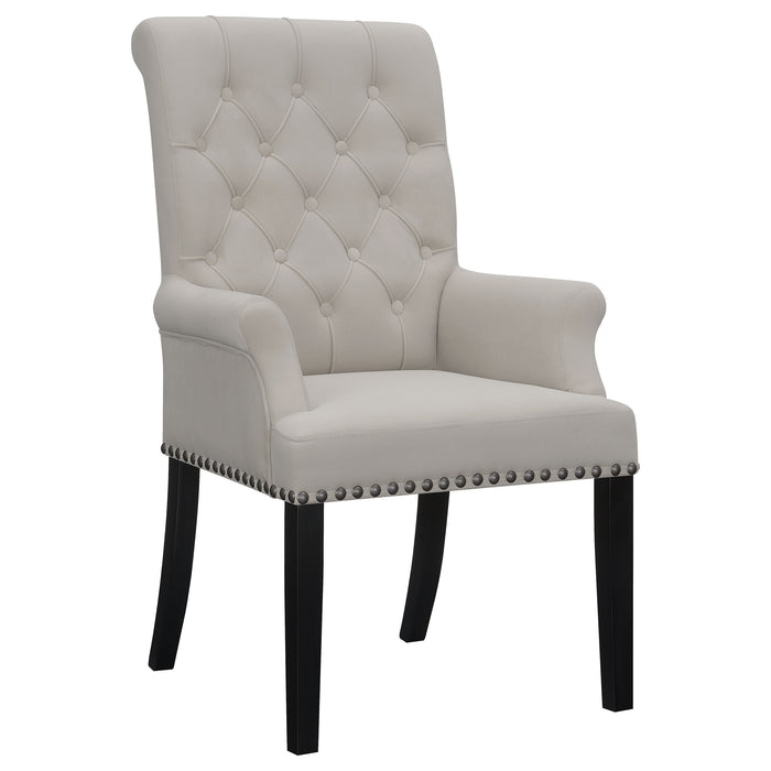 Alana Upholstered Tufted Arm Chair with Nailhead Trim - Tony’s Furniture Store & Linen (GA) - Multi Location