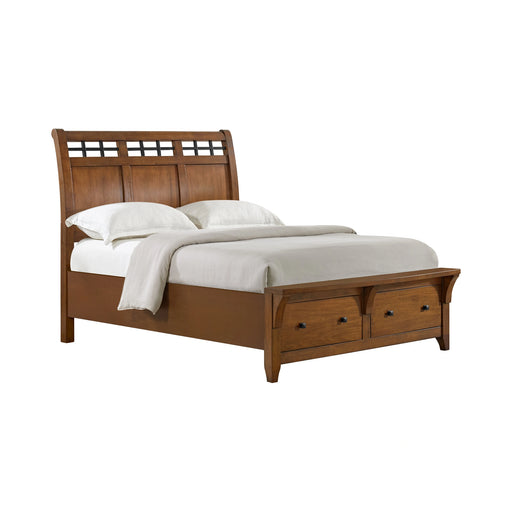 Gage Sleigh Storage Bed in Chestnut - Tony’s Furniture Store & Linen (GA) - Multi Location