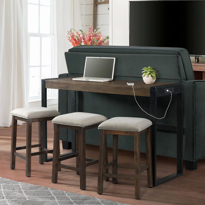 Caesar Occasional Bar Table Single Pack (Table + Three Stools) - Tony’s Furniture Store & Linen (GA) - Multi Location