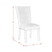 Valentino White 5PC Dining Set-Table & Four Chairs - Tony’s Furniture Store & Linen (GA) - Multi Location