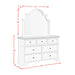 Eastwood Youth Dresser and Mirror Set in Brown and Off-White - Tony’s Furniture Store & Linen (GA) - Multi Location