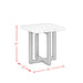 Morris End Table in Espresso W/White Marble Top (3A Packing) - Tony’s Furniture Store & Linen (GA) - Multi Location