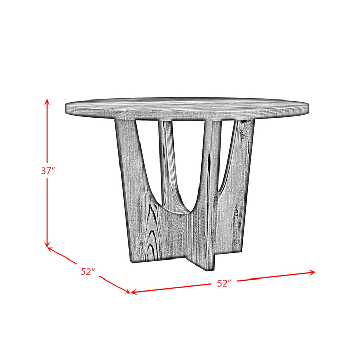 Oregon Round Table in Black - Tony’s Furniture Store & Linen (GA) - Multi Location