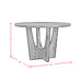 Oregon Round Table in Black - Tony’s Furniture Store & Linen (GA) - Multi Location