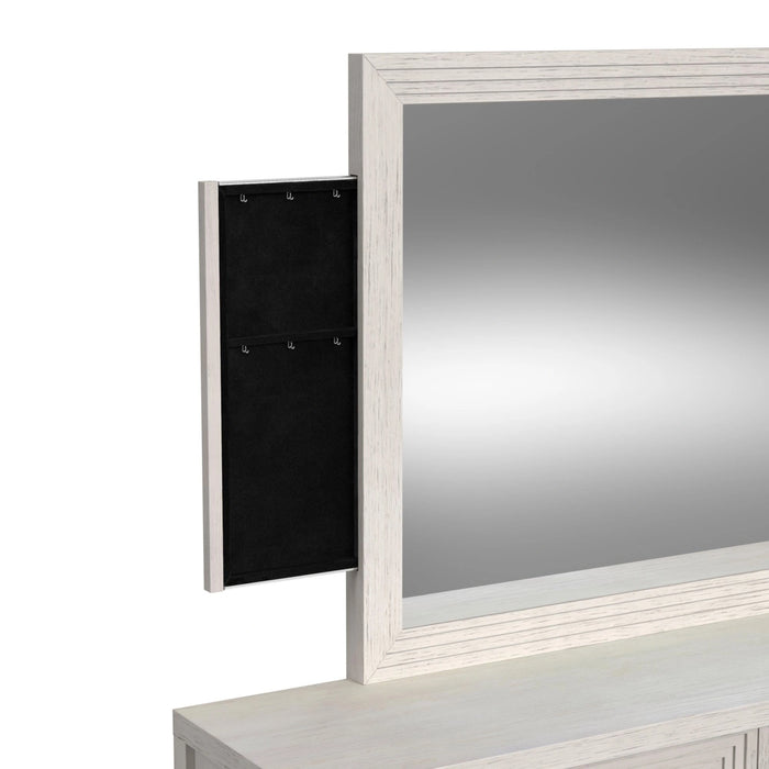 Avalanche Dresser and Mirror Set in Antique White - Tony’s Furniture Store & Linen (GA) - Multi Location