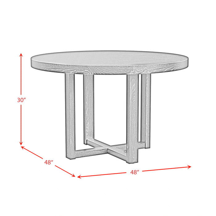 Bahama Breeze 47.5"" Round Dining Table in Black - Tony’s Furniture Store & Linen (GA) - Multi Location