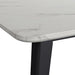 Marlene Dining Table with White Faux Marble Top in Black - Tony’s Furniture Store & Linen (GA) - Multi Location