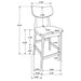 Robbie 5 Pc Counter Height Dining Set - Tony’s Furniture Store & Linen (GA) - Multi Location