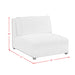 Zandara Modular Armless Chair - Olefin Beige - Tony’s Furniture Store & Linen (GA) - Multi Location