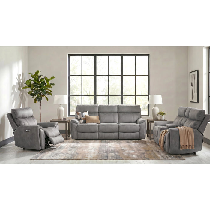 Jackpot P1 Sofa with Heat Massage in Explore Light Grey - Tony’s Furniture Store & Linen (GA) - Multi Location