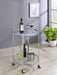 Chrissy 2-tier Round Glass Bar Cart - Tony’s Furniture Store & Linen (GA) - Multi Location