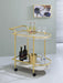 Desiree 2-tier Bar Cart with Casters Black - Tony’s Furniture Store & Linen (GA) - Multi Location