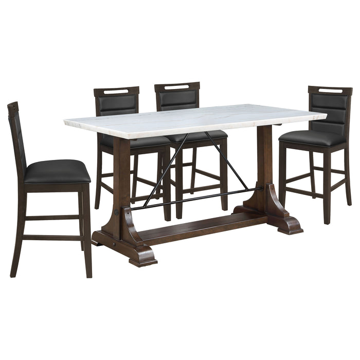 Aldrich 5 Pc Counter Height Dining Set - Tony’s Furniture Store & Linen (GA) - Multi Location