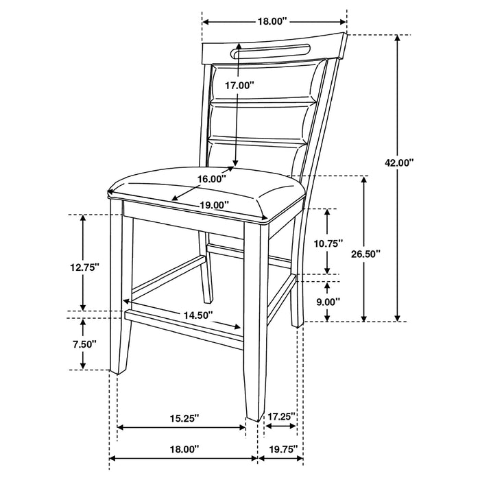 Aldrich 5 Pc Counter Height Dining Set - Tony’s Furniture Store & Linen (GA) - Multi Location