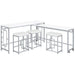 Jackson 5 Pc Counter Height Dining Set - Tony’s Furniture Store & Linen (GA) - Multi Location