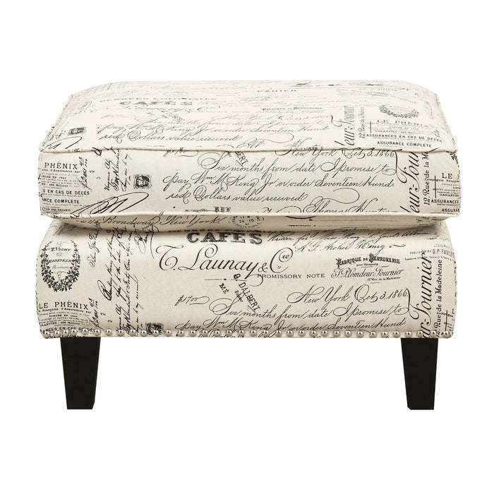 Erica 497 Ottoman W/Chrome Nail (ISTA 3) - Tony’s Furniture Store & Linen (GA) - Multi Location