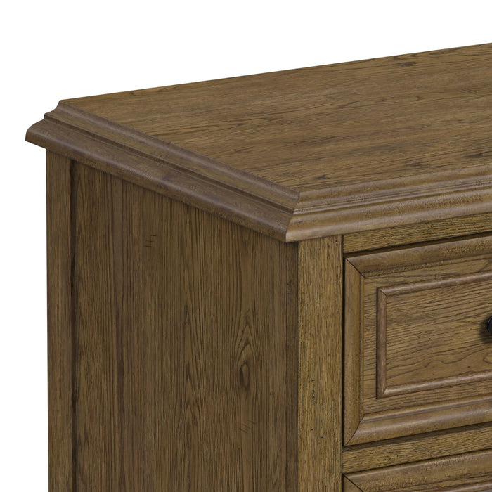 Heritage & Home Nightstand with USBC in Oak Brown - Tony’s Furniture Store & Linen (GA) - Multi Location