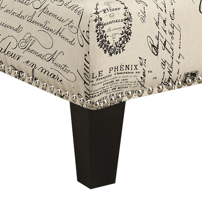 Erica 497 Ottoman W/Chrome Nail (ISTA 3) - Tony’s Furniture Store & Linen (GA) - Multi Location