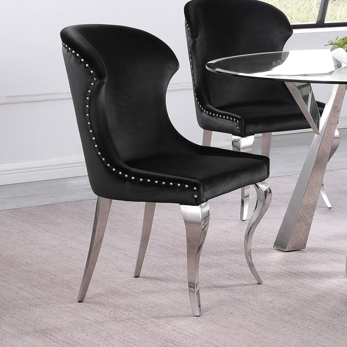 Cheyanne Upholstered Wingback Side Chair with Nailhead Trim (Set of 2) - Tony’s Furniture Store & Linen (GA) - Multi Location