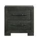 Allan 2-Drawer Nightstand in Black - Tony’s Furniture Store & Linen (GA) - Multi Location