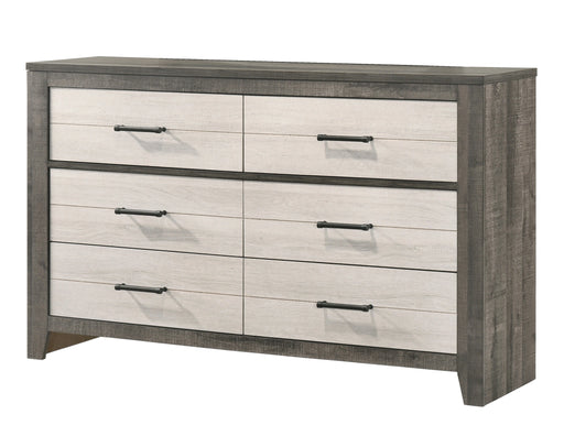Crown Mark Furniture Rhett 6 Drawer Dresser in Gray image