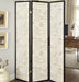 Felice 3-panel French Script Print Folding Screen Espresso - Tony’s Furniture Store & Linen (GA) - Multi Location