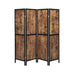 Deepika 4-panel Folding Screen Antique Nutmeg and Black - Tony’s Furniture Store & Linen (GA) - Multi Location