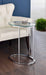 Kyle Oval Snack Table Chrome and Clear - Tony’s Furniture Store & Linen (GA) - Multi Location