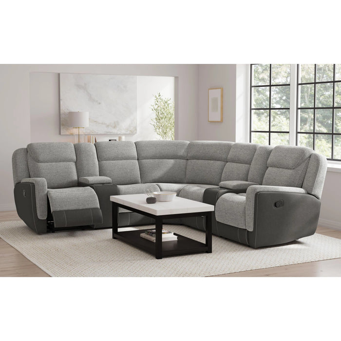 Hornet 3PC Sectional Set with Console and 2 Recliners - Tony’s Furniture Store & Linen (GA) - Multi Location