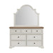 Eastwood Youth Dresser and Mirror Set in Brown and Off-White - Tony’s Furniture Store & Linen (GA) - Multi Location