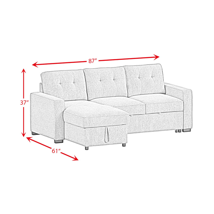 Homer 2PC Sectional Set in Clementine Grey - Tony’s Furniture Store & Linen (GA) - Multi Location