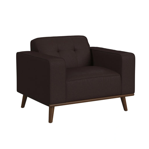 Destiny Chair with Wood Front in Pebble Brown - Tony’s Furniture Store & Linen (GA) - Multi Location