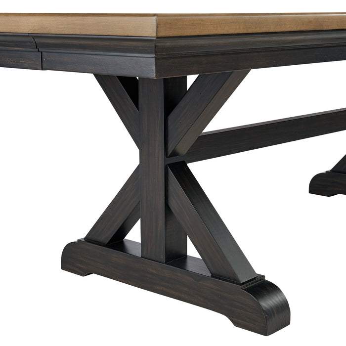 Montrose Dining Set in Espresso and Brown - Tony’s Furniture Store & Linen (GA) - Multi Location