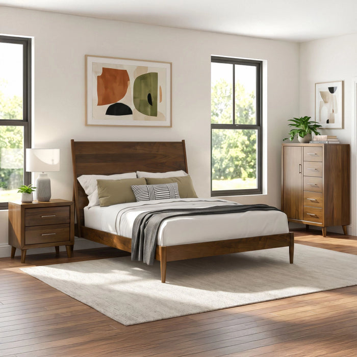 Malibu Panel Bedroom Set in Walnut - Tony’s Furniture Store & Linen (GA) - Multi Location