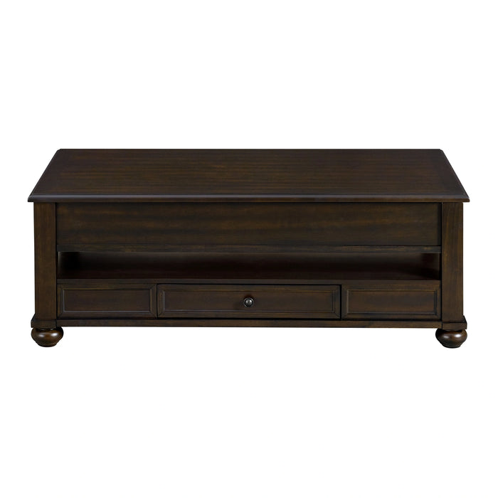 Wagner Rectangular Lift-Top Coffee Table w/ Casters in Cherry - Tony’s Furniture Store & Linen (GA) - Multi Location
