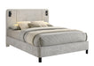 Freya Queen Bed Light Grey image