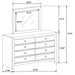 Briana Dresser With Mirror - Tony’s Furniture Store & Linen (GA) - Multi Location