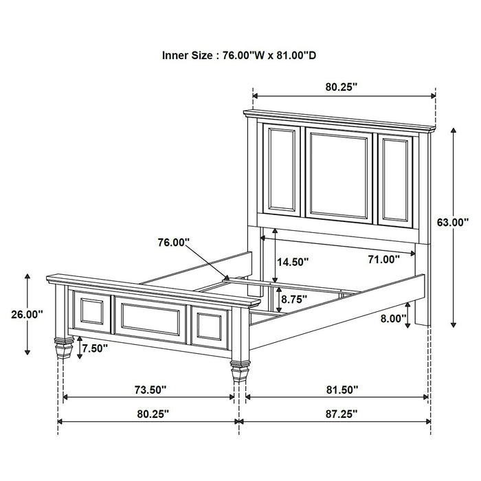 Sandy Beach 4 Pc Bedroom Set - Tony’s Furniture Store & Linen (GA) - Multi Location