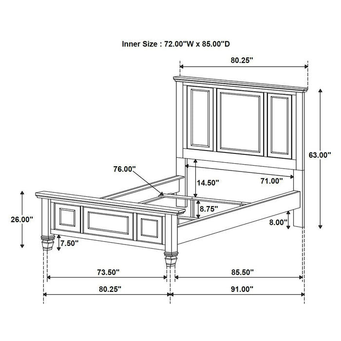 Sandy Beach 4 Pc Bedroom Set - Tony’s Furniture Store & Linen (GA) - Multi Location