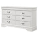 Louis Philippe 6-drawer Dresser White - Tony’s Furniture Store & Linen (GA) - Multi Location