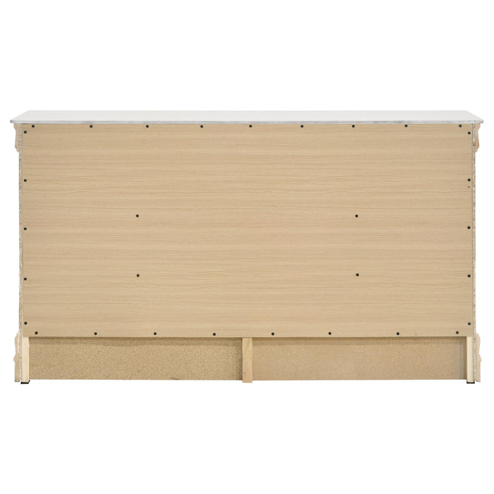 Louis Philippe 6-drawer Dresser White - Tony’s Furniture Store & Linen (GA) - Multi Location