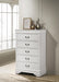 Louis Philippe 5-drawer Bedroom Chest White - Tony’s Furniture Store & Linen (GA) - Multi Location