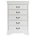 Louis Philippe 5-drawer Bedroom Chest White - Tony’s Furniture Store & Linen (GA) - Multi Location