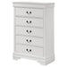 Louis Philippe 5-drawer Bedroom Chest White - Tony’s Furniture Store & Linen (GA) - Multi Location