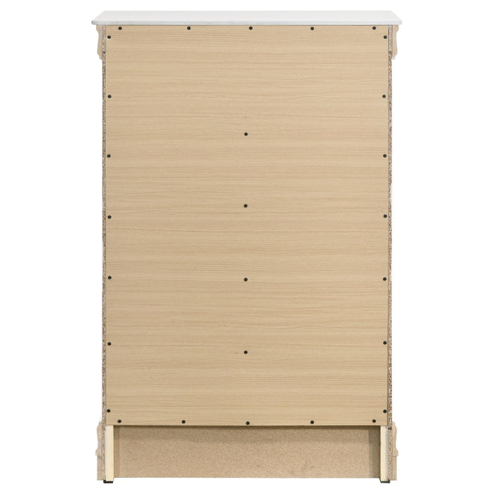 Louis Philippe 5-drawer Bedroom Chest White - Tony’s Furniture Store & Linen (GA) - Multi Location
