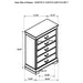 Louis Philippe 5-drawer Bedroom Chest White - Tony’s Furniture Store & Linen (GA) - Multi Location